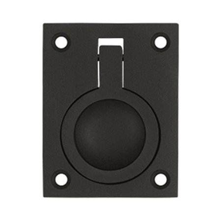 PATIOPLUS 2.5 x 1.87 in. Flush Ring Pull; Oil Rubbed Bronze - Solid PA829680